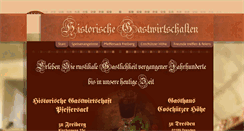 Desktop Screenshot of historische-gastwirtschaft-pfeffersack.de